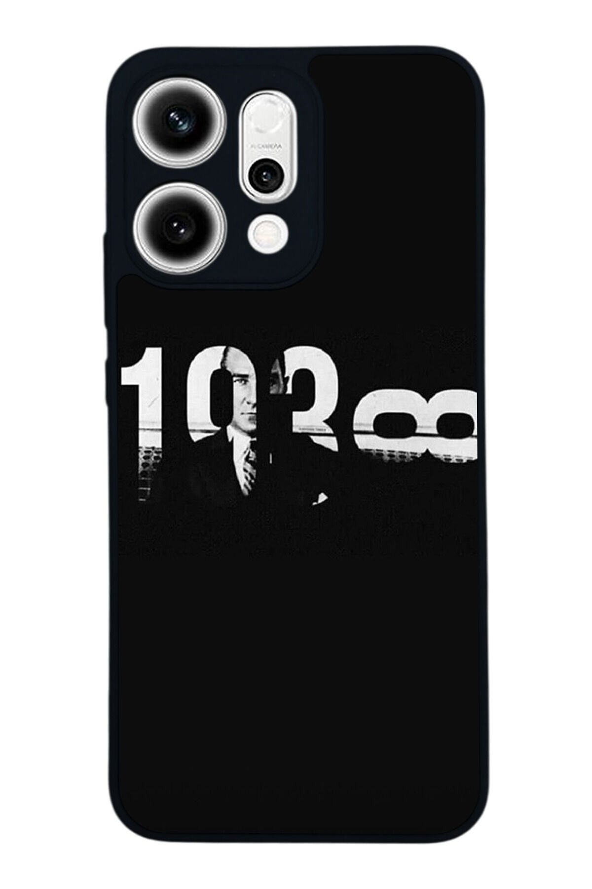 Oppo Reno 14 Uyumlu Mustafa Kemal Ataturk Tasarımlı Glossy Premium Kılıf
