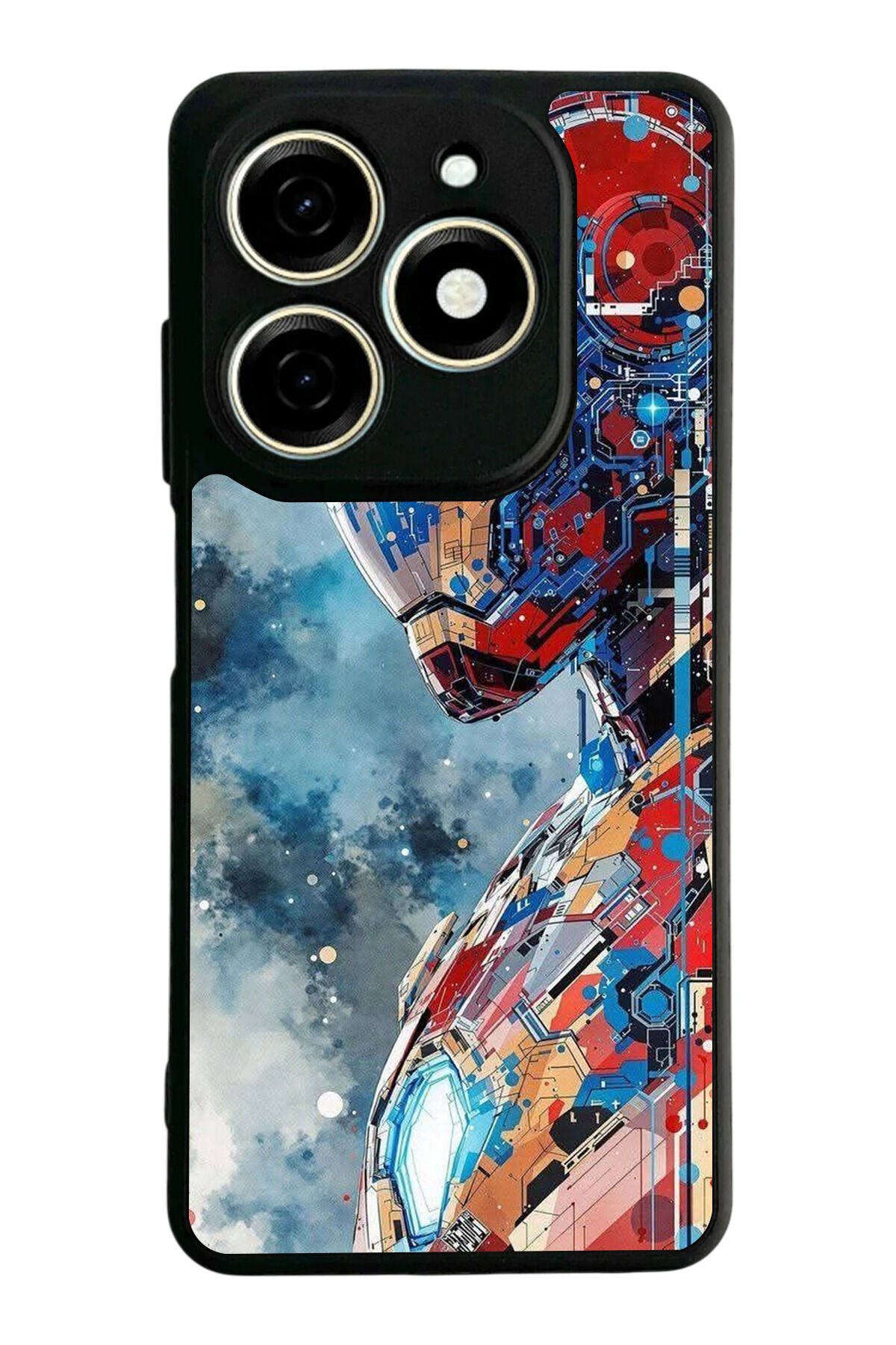 Infınıx Smart 8 Pro Uyumlu Iron Man ( Demir Adam ) Tasarımlı Glossy Premium Kılıf