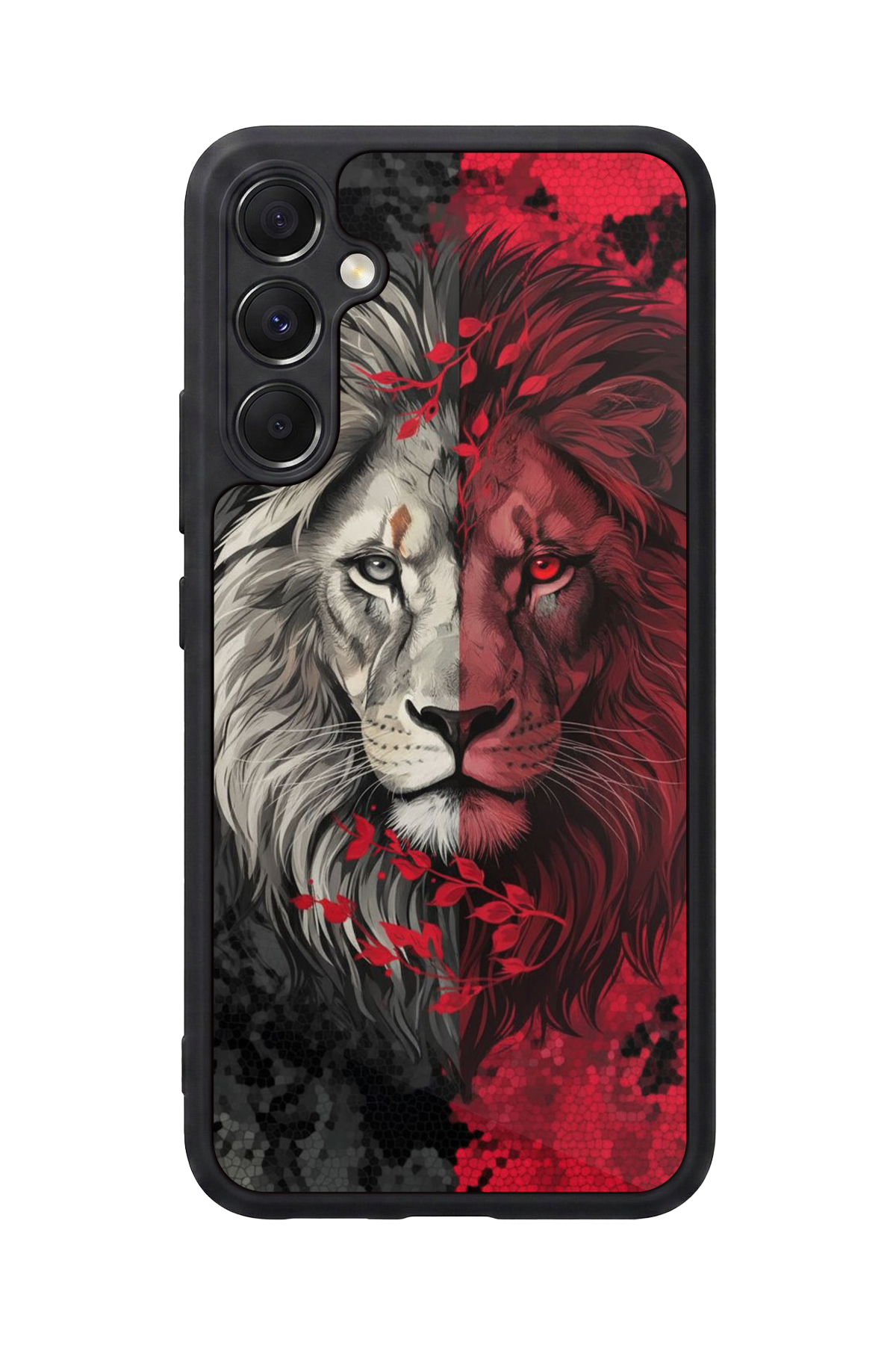 Samsung Galaxy A34 Uyumlu Aslan Tasarımlı Glossy Premium Kılıf