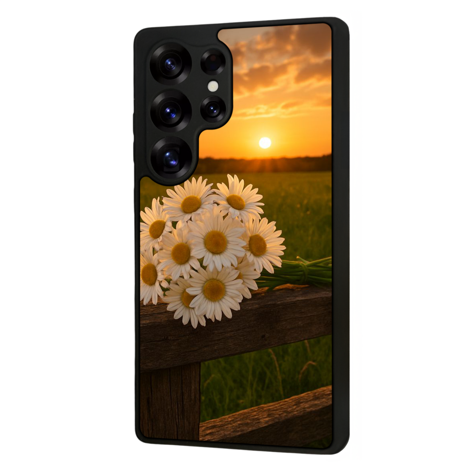 Samsung Galaxy S25 Ultra Uyumlu Cicek Tasarımlı Glossy Premium Kılıf