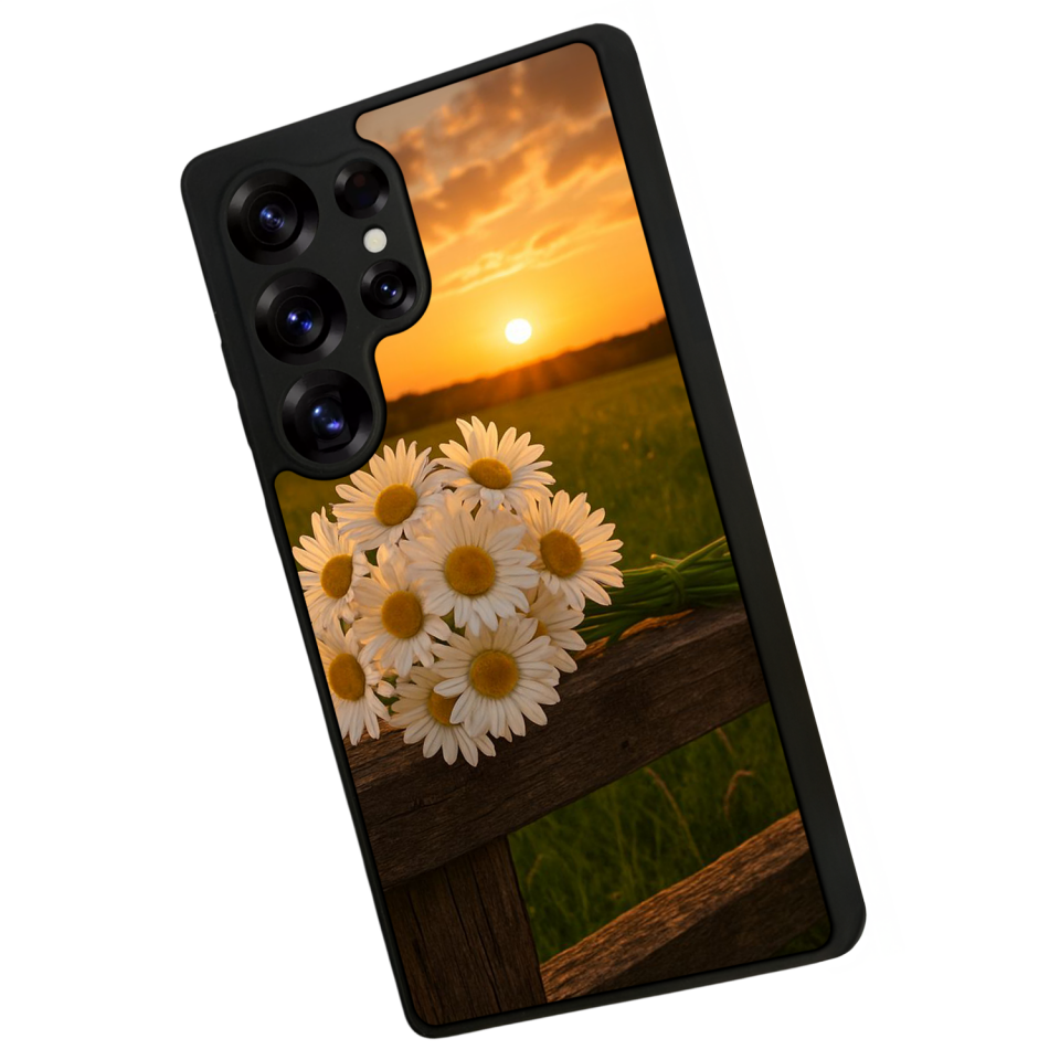 Samsung Galaxy S25 Ultra Uyumlu Cicek Tasarımlı Glossy Premium Kılıf