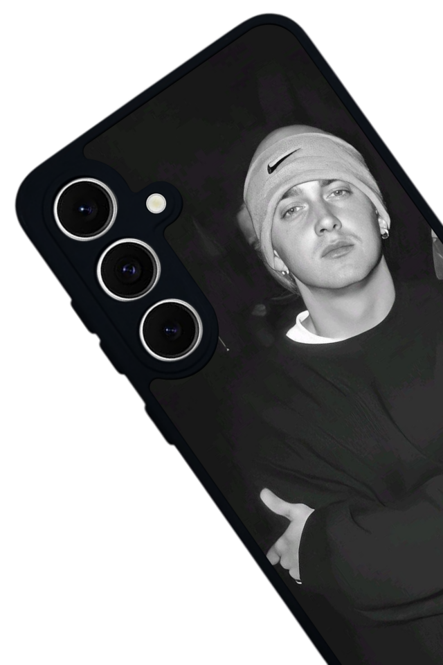 Samsung Galaxy S24 FE Uyumlu Eminem Tasarımlı Glossy Premium Kılıf