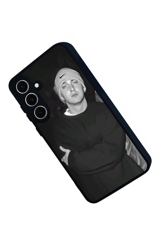 Samsung Galaxy S24 FE Uyumlu Eminem Tasarımlı Glossy Premium Kılıf