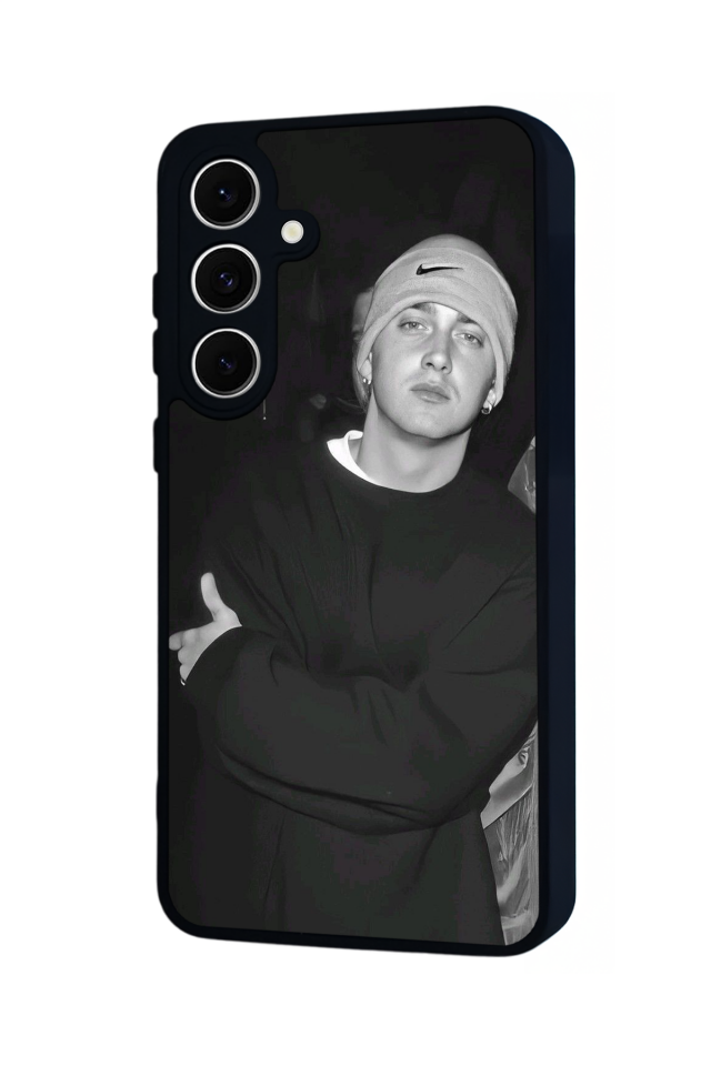 Samsung Galaxy S24 FE Uyumlu Eminem Tasarımlı Glossy Premium Kılıf