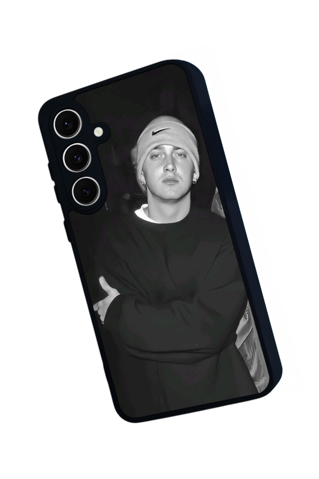 Samsung Galaxy S24 FE Uyumlu Eminem Tasarımlı Glossy Premium Kılıf