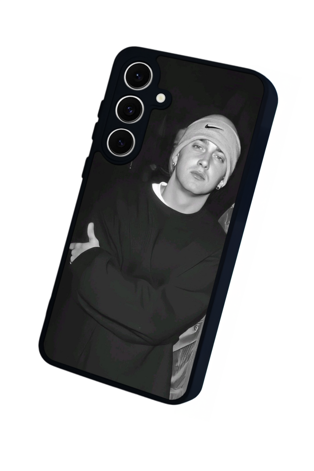 Samsung Galaxy S24 FE Uyumlu Eminem Tasarımlı Glossy Premium Kılıf