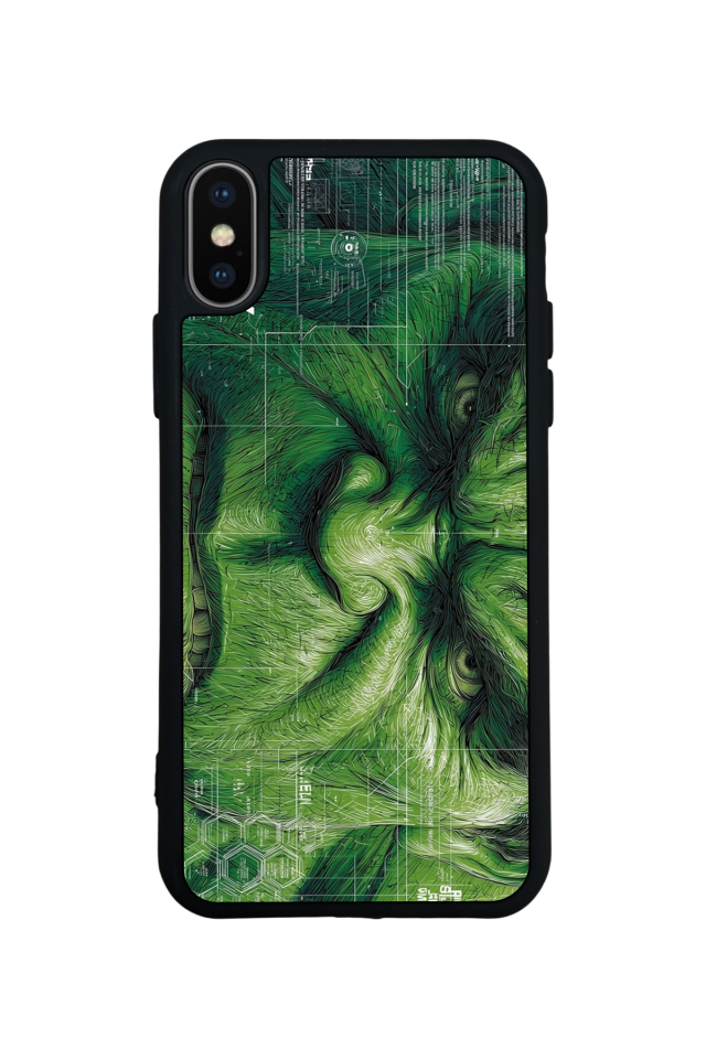 iPhone XS Max Uyumlu Hulk Tasarımlı Glossy Premium Kılıf