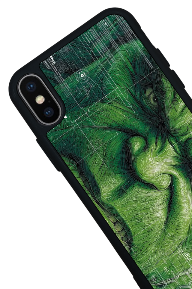 iPhone XS Max Uyumlu Hulk Tasarımlı Glossy Premium Kılıf