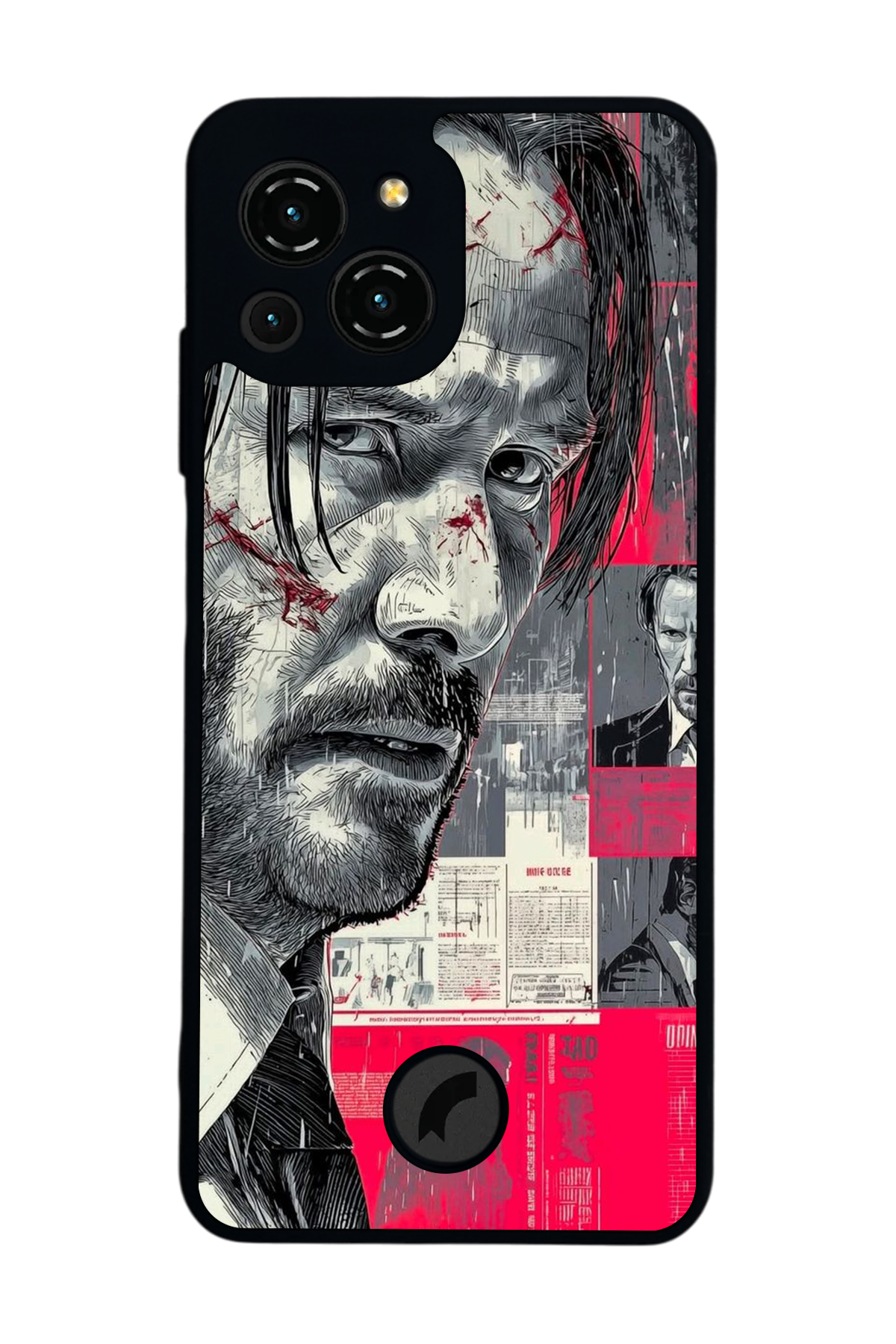 Reeder S23 Pro Max Uyumlu JohnWick Tasarımlı Glossy Premium Kılıf