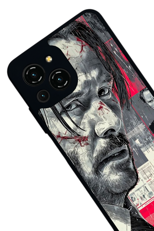Reeder S23 Pro Max Uyumlu JohnWick Tasarımlı Glossy Premium Kılıf