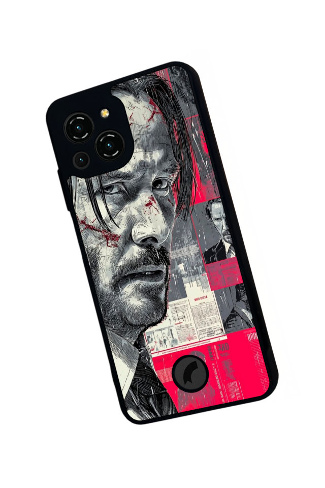 Reeder S23 Pro Max Uyumlu JohnWick Tasarımlı Glossy Premium Kılıf