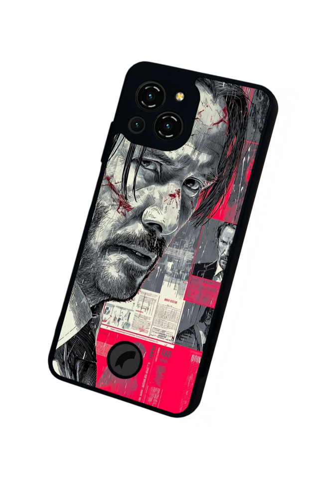 Reeder S23 Pro Max Uyumlu JohnWick Tasarımlı Glossy Premium Kılıf