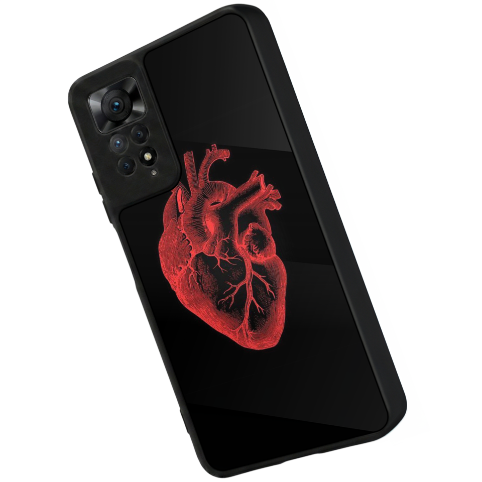 Xiaomi Redmi Note 12 Pro Uyumlu Kalp Love Tasarımlı Glossy Premium Kılıf