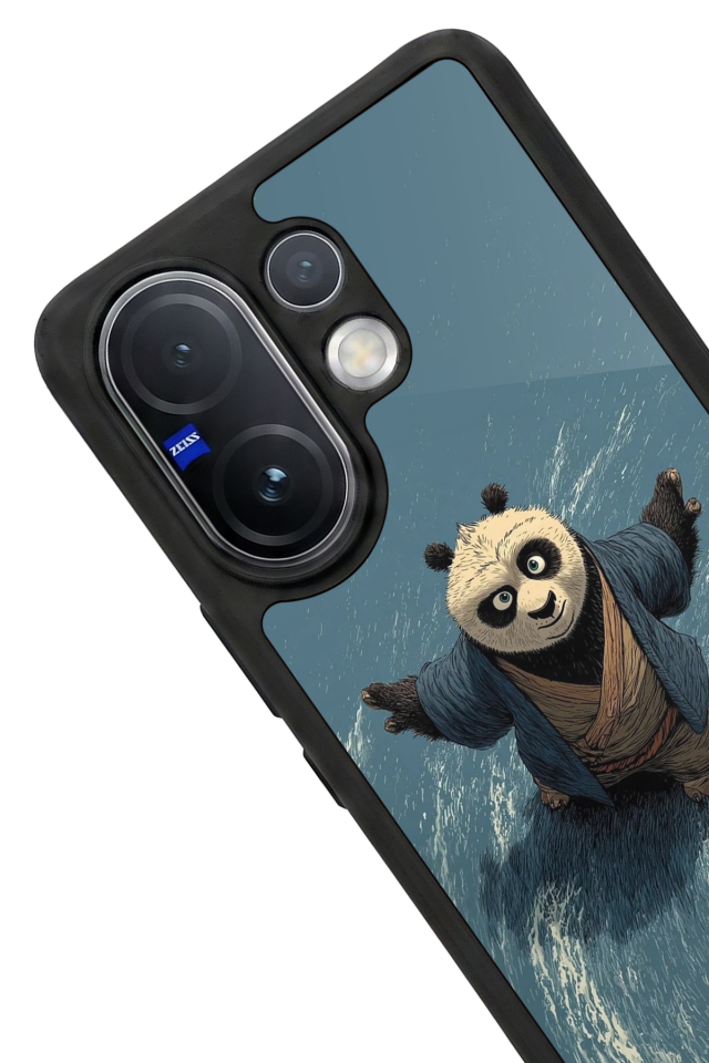 Vivo V60 Uyumlu Kung Fu Panda Tasarımlı Glossy Premium Kılıf