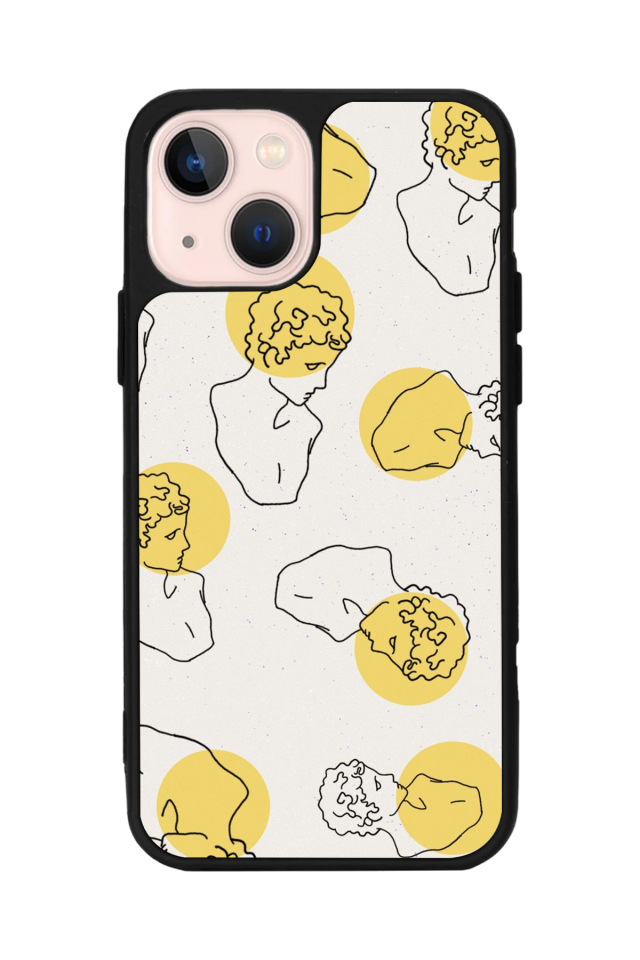 iPhone 13 Mini Uyumlu Line Art Tasarımlı Glossy Premium Kılıf