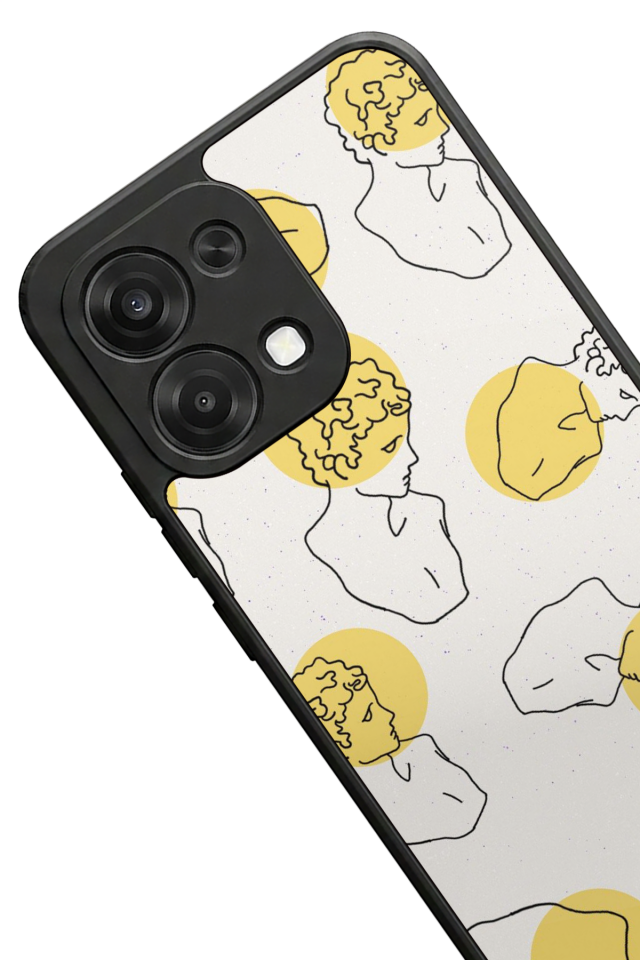 Oppo A6 Pro Uyumlu Line Art Tasarımlı Glossy Premium Kılıf