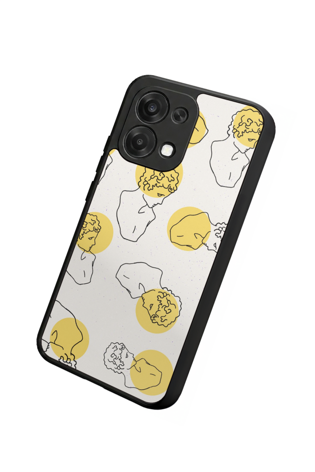 Oppo A6 Pro Uyumlu Line Art Tasarımlı Glossy Premium Kılıf