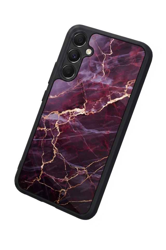 Samsung Galaxy M34 Uyumlu Mermer Marble Tasarımlı Glossy Premium Kılıf