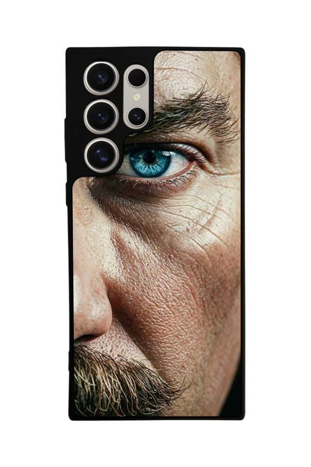 Samsung Galaxy S22 Ultra Uyumlu Mustafa Kemal Ataturk Tasarımlı Glossy Premium Kılıf