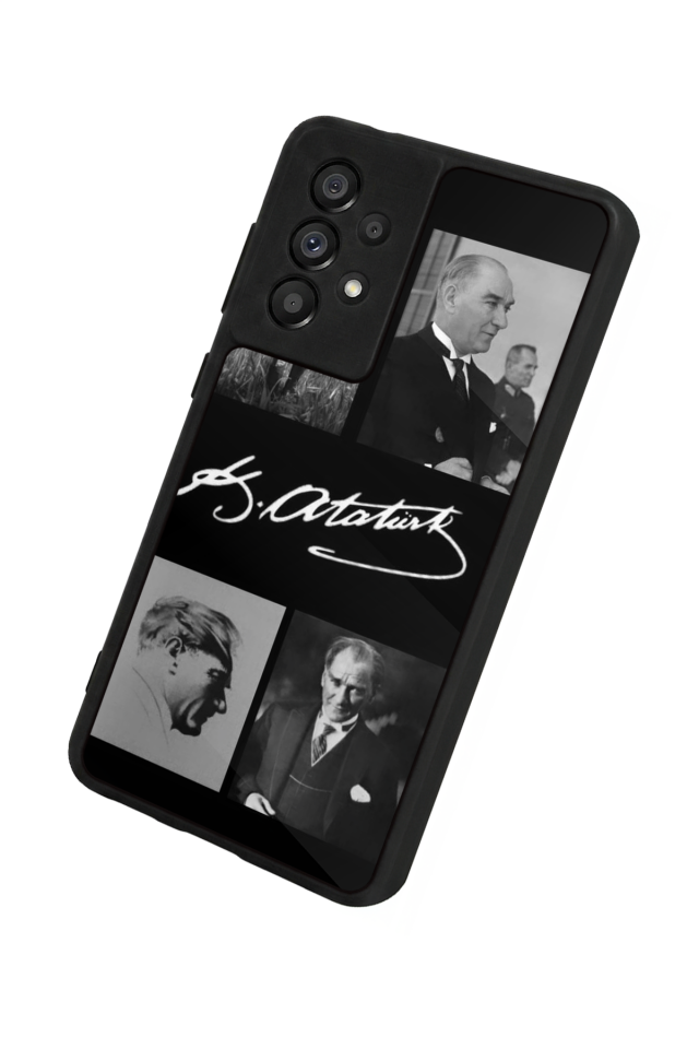 Samsung Galaxy A73 Uyumlu Mustafa Kemal Ataturk Tasarımlı Glossy Premium Kılıf