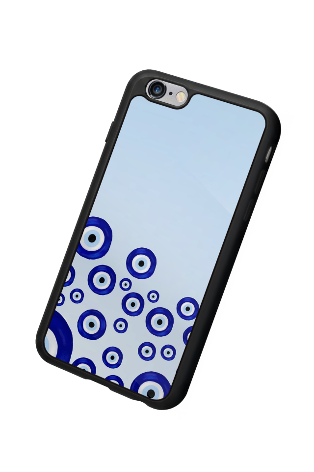 iPhone 6 Plus Uyumlu Nazar Tasarımlı Glossy Premium Kılıf