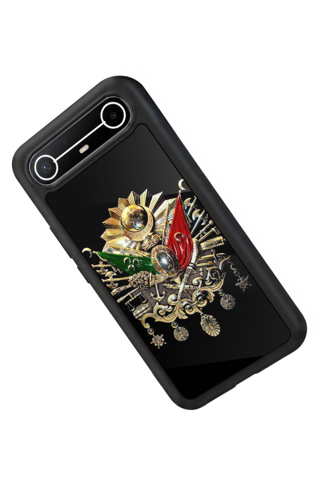 Tecno Spark Slim 5G Uyumlu Osmanli Tugrasi Tasarımlı Glossy Premium Kılıf