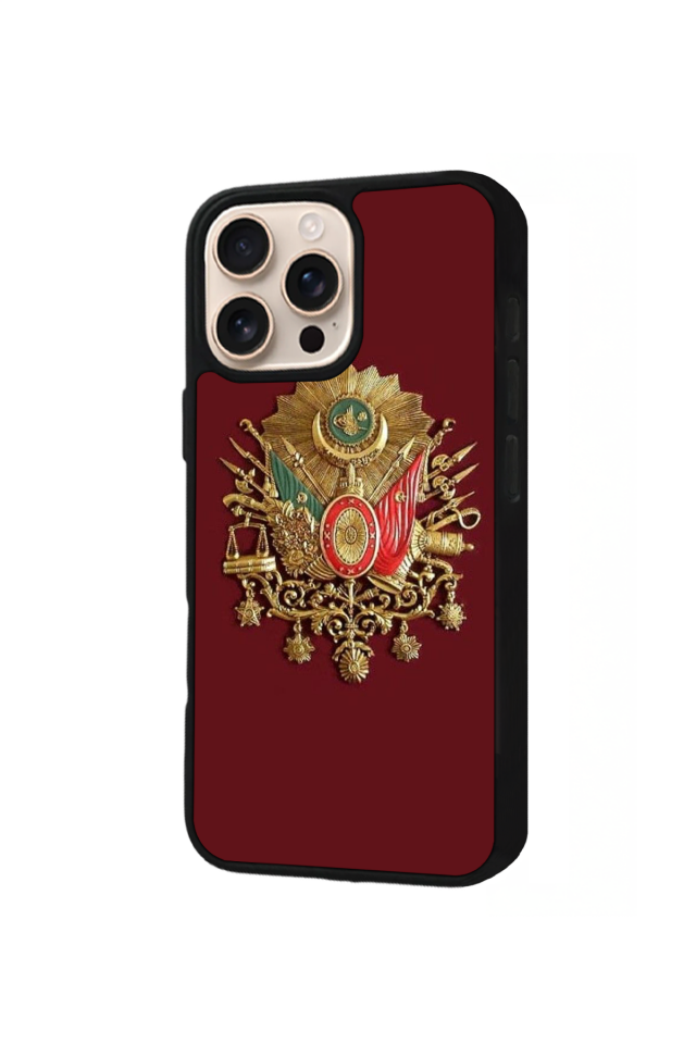 iPhone 16 Pro Max Uyumlu OsmanliTugrasi Tasarımlı Glossy Premium Kılıf