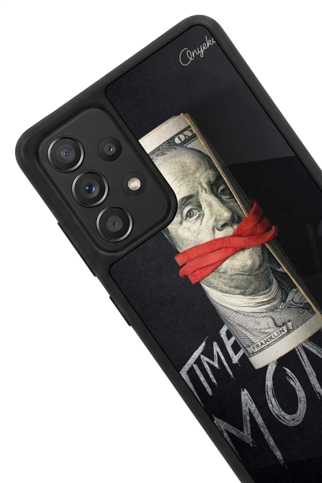 Samsung Galaxy A72 Uyumlu Para Tasarımlı Glossy Premium Kılıf