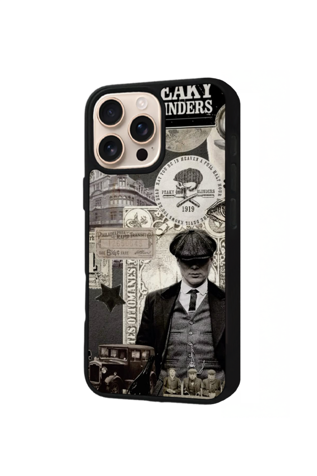 iPhone 16 Pro Max Uyumlu Peaky Blinders Tasarımlı Glossy Premium Kılıf