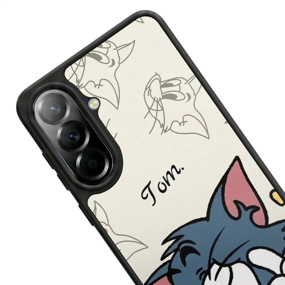Samsung Galaxy A37 Uyumlu Tom And Jerry Tasarımlı Glossy Premium Kılıf