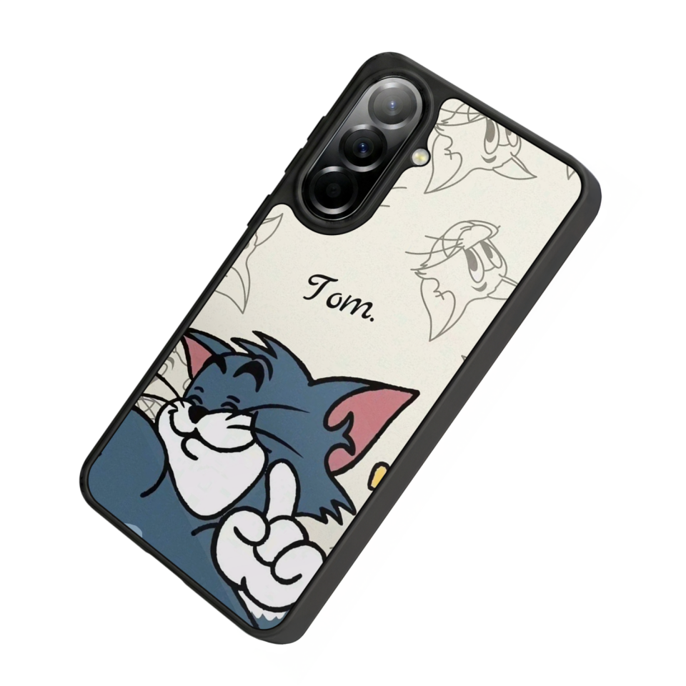 Samsung Galaxy A37 Uyumlu Tom And Jerry Tasarımlı Glossy Premium Kılıf