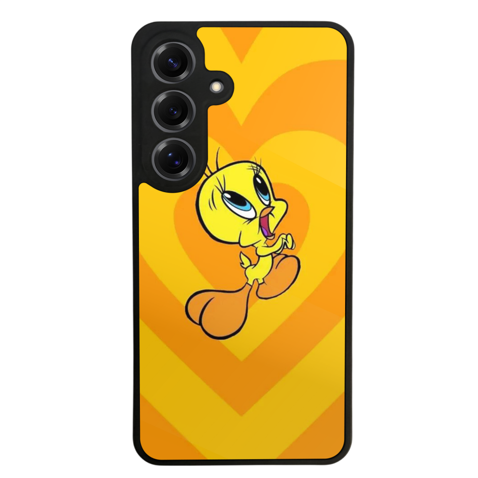 Samsung Galaxy S25 Uyumlu Tweety Tasarımlı Glossy Premium Kılıf