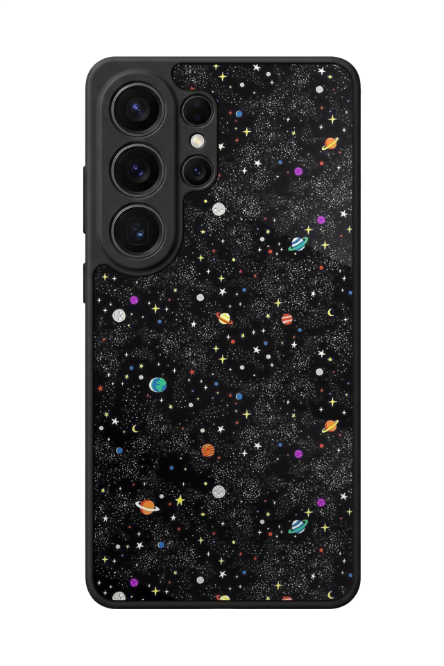 Samsung Galaxy S26 Ultra Uyumlu Uzay Tasarımlı Glossy Premium Kılıf