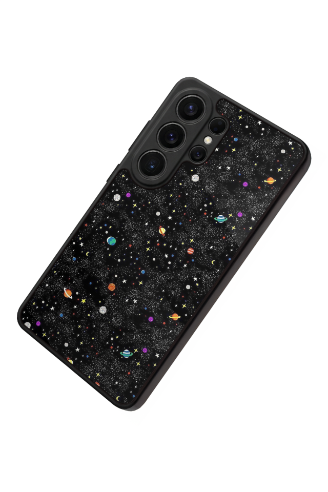Samsung Galaxy S26 Ultra Uyumlu Uzay Tasarımlı Glossy Premium Kılıf