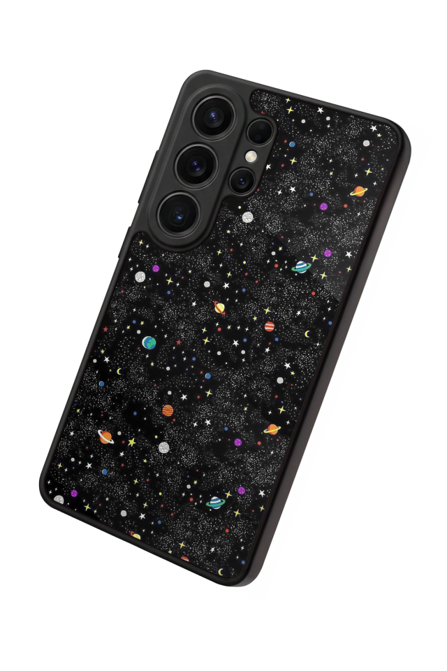 Samsung Galaxy S26 Ultra Uyumlu Uzay Tasarımlı Glossy Premium Kılıf