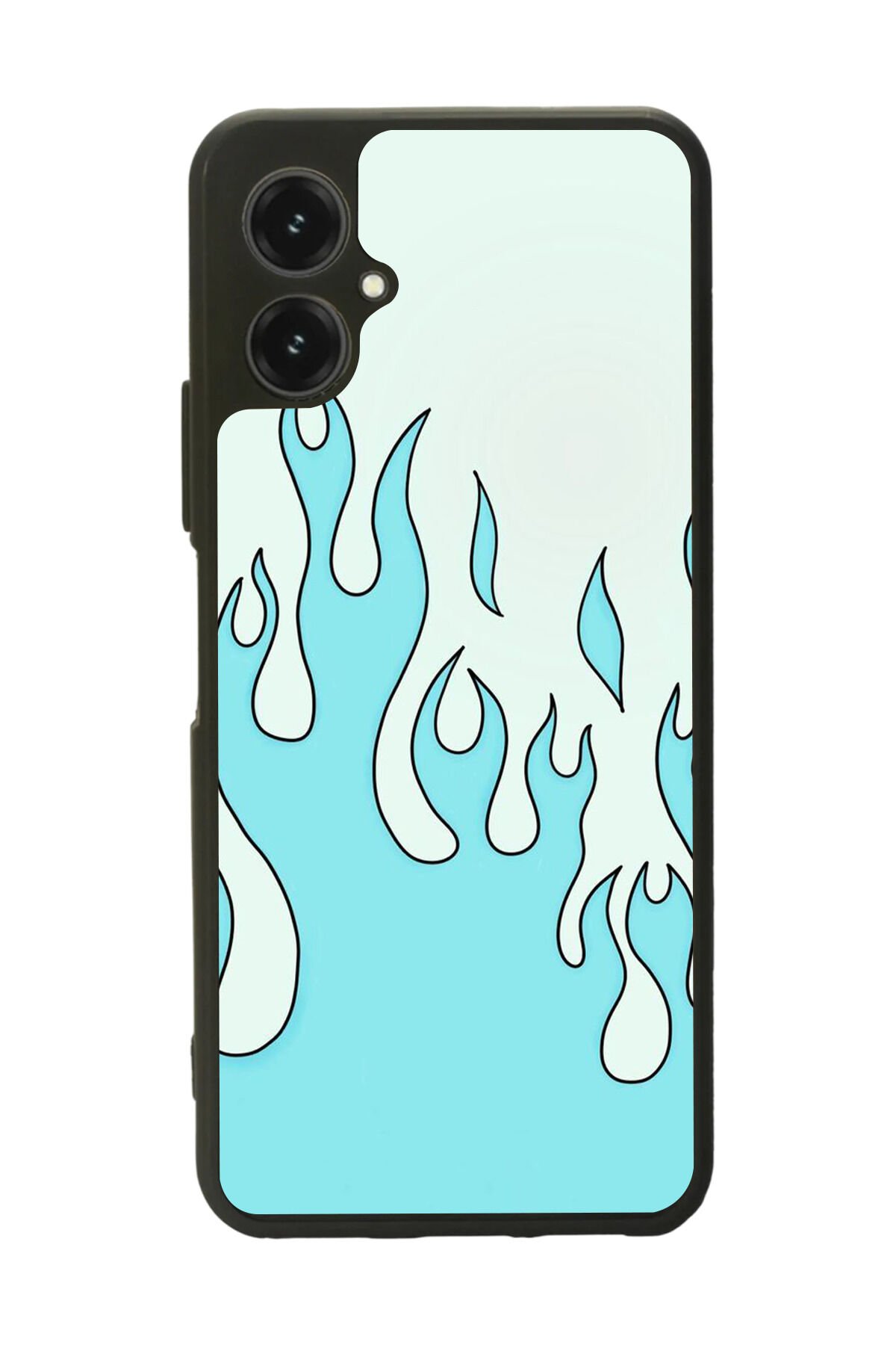 Omix X5 Uyumlu Retro Flame Patterns Tasarımlı Glossy Premium Kılıf
