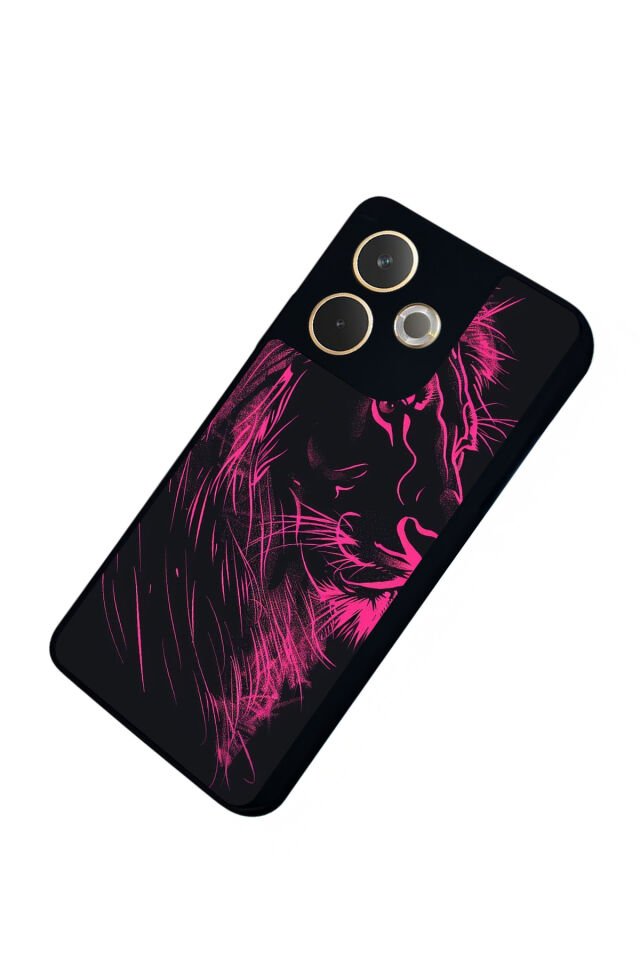 Oppo A5 Pro Uyumlu Aslan Tasarımlı Glossy Premium Kılıf