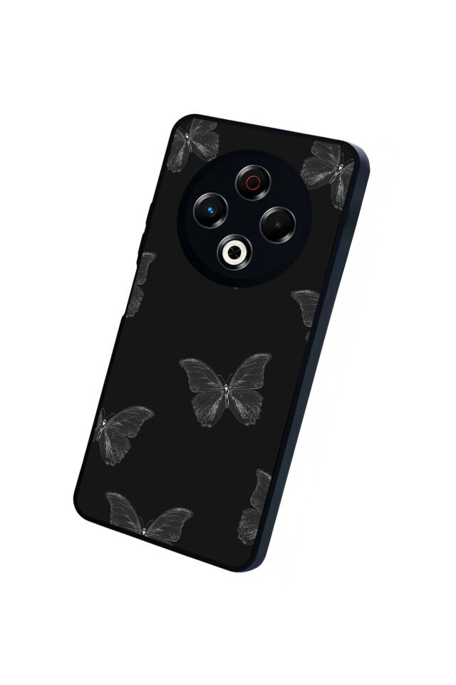 Tecno Spark 30 Uyumlu Kelebek Tasarımlı Glossy Premium Kılıf