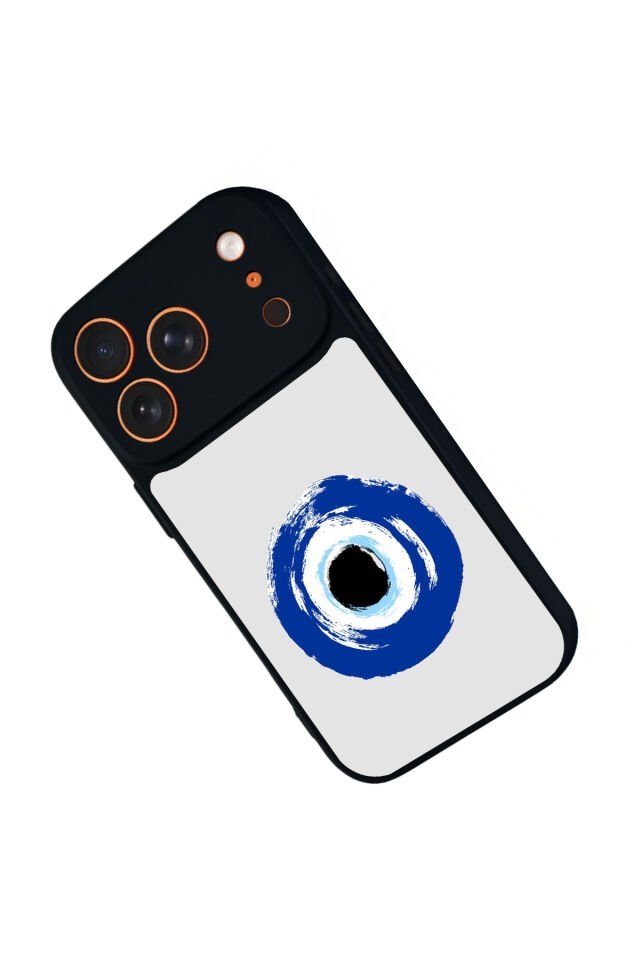 iPhone 17 Pro Uyumlu Nazar Tasarımlı Glossy Premium Kılıf
