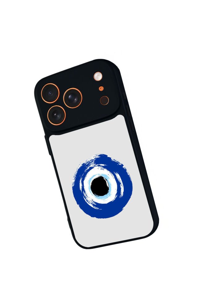 iPhone 17 Pro Uyumlu Nazar Tasarımlı Glossy Premium Kılıf