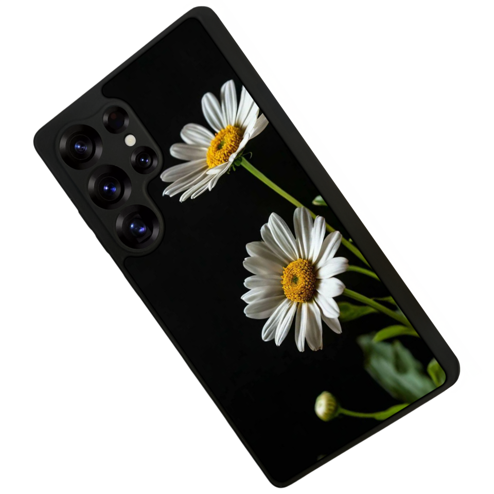 Samsung Galaxy S25 Ultra Uyumlu Cicek Tasarımlı Glossy Premium Kılıf