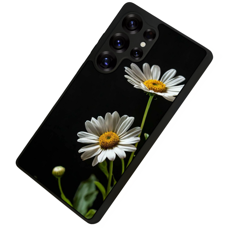 Samsung Galaxy S25 Ultra Uyumlu Cicek Tasarımlı Glossy Premium Kılıf
