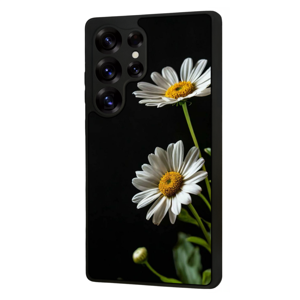 Samsung Galaxy S25 Ultra Uyumlu Cicek Tasarımlı Glossy Premium Kılıf