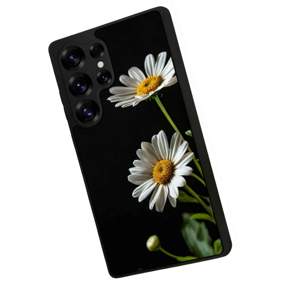 Samsung Galaxy S25 Ultra Uyumlu Cicek Tasarımlı Glossy Premium Kılıf