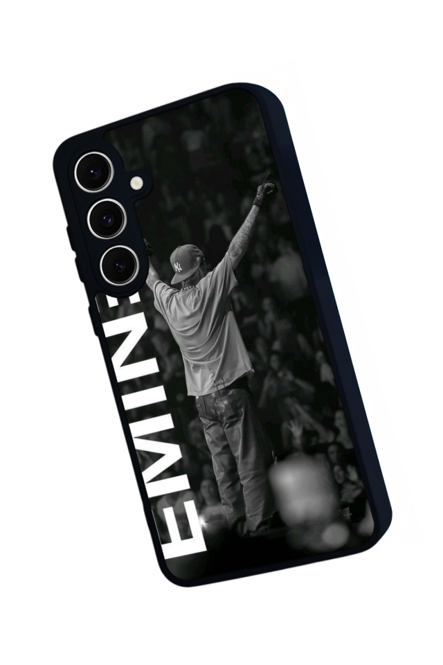 Samsung Galaxy S24 FE Uyumlu Eminem Tasarımlı Glossy Premium Kılıf