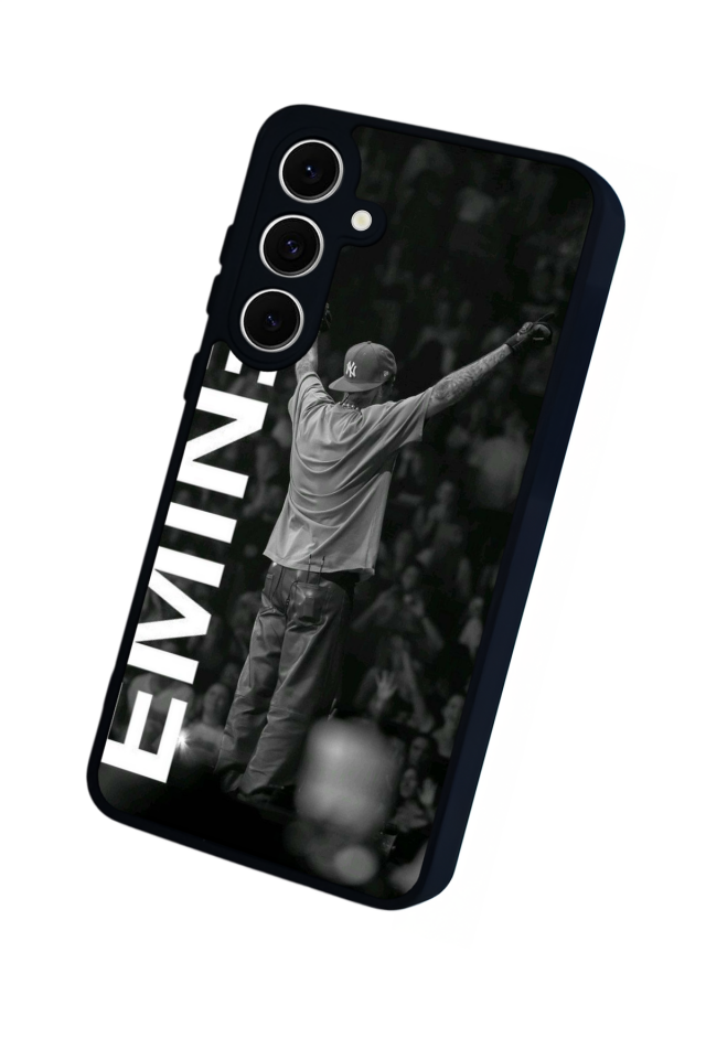 Samsung Galaxy S24 FE Uyumlu Eminem Tasarımlı Glossy Premium Kılıf