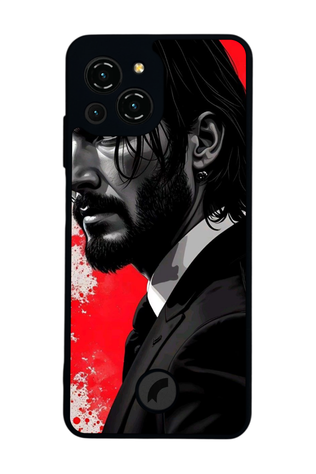 Reeder S23 Pro Max Uyumlu JohnWick Tasarımlı Glossy Premium Kılıf