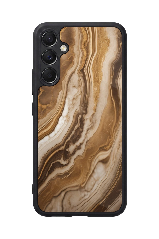 Samsung Galaxy M34 Uyumlu Mermer Marble Tasarımlı Glossy Premium Kılıf