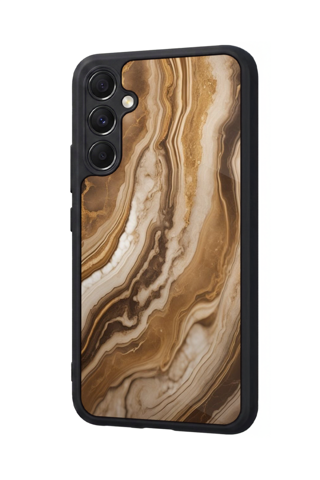 Samsung Galaxy M34 Uyumlu Mermer Marble Tasarımlı Glossy Premium Kılıf