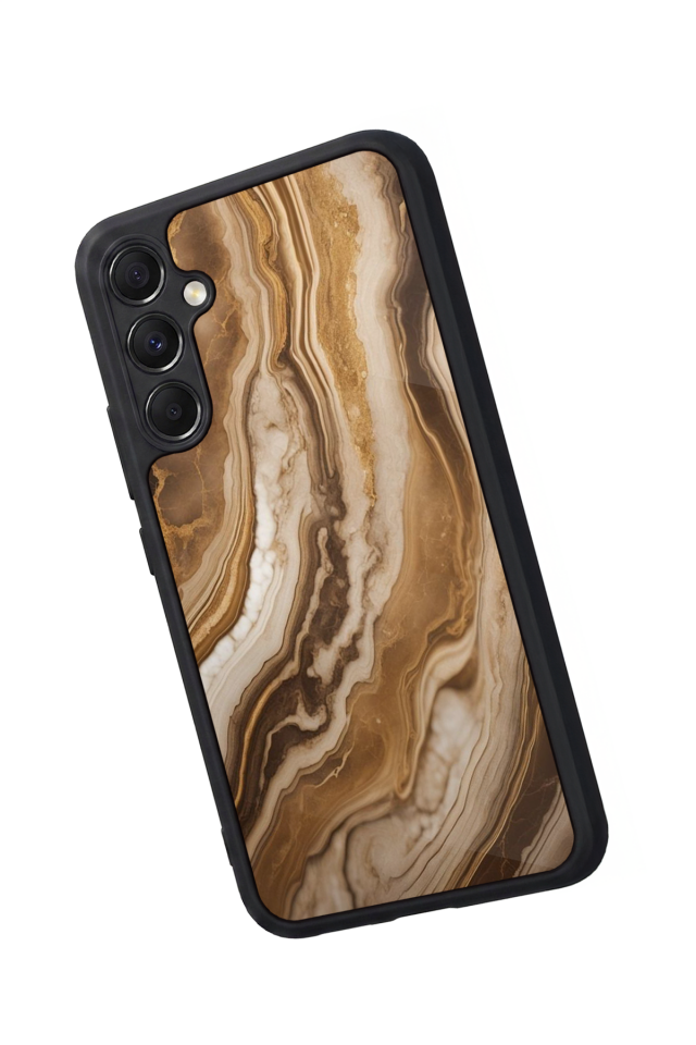 Samsung Galaxy M34 Uyumlu Mermer Marble Tasarımlı Glossy Premium Kılıf
